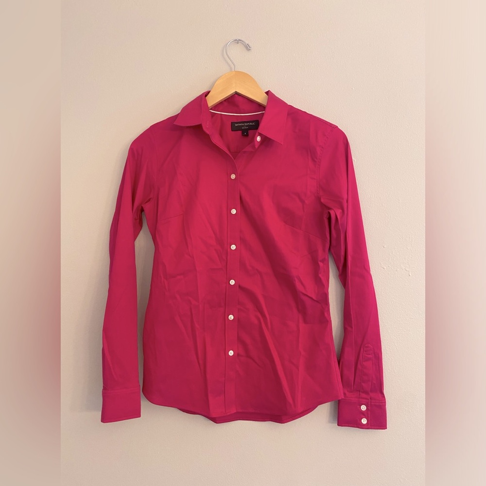 Cranberry Button-down Skirt